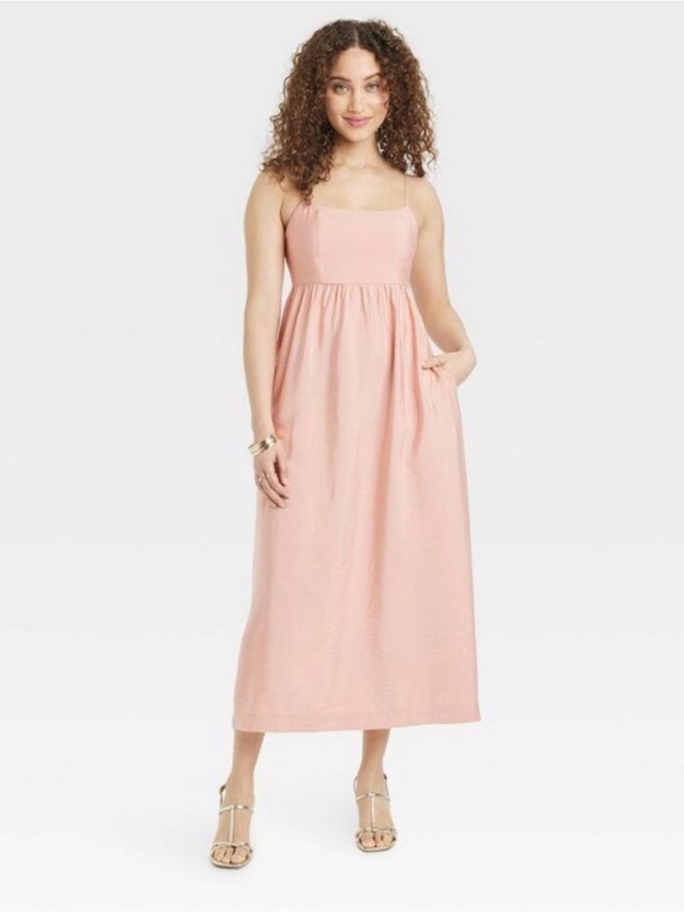 A New Day Women's Best Ever Midi Dress Pink S